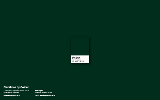 After Eights – Christmas by Colour swatch by Shane Phillips